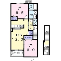 コンフォートの物件間取画像